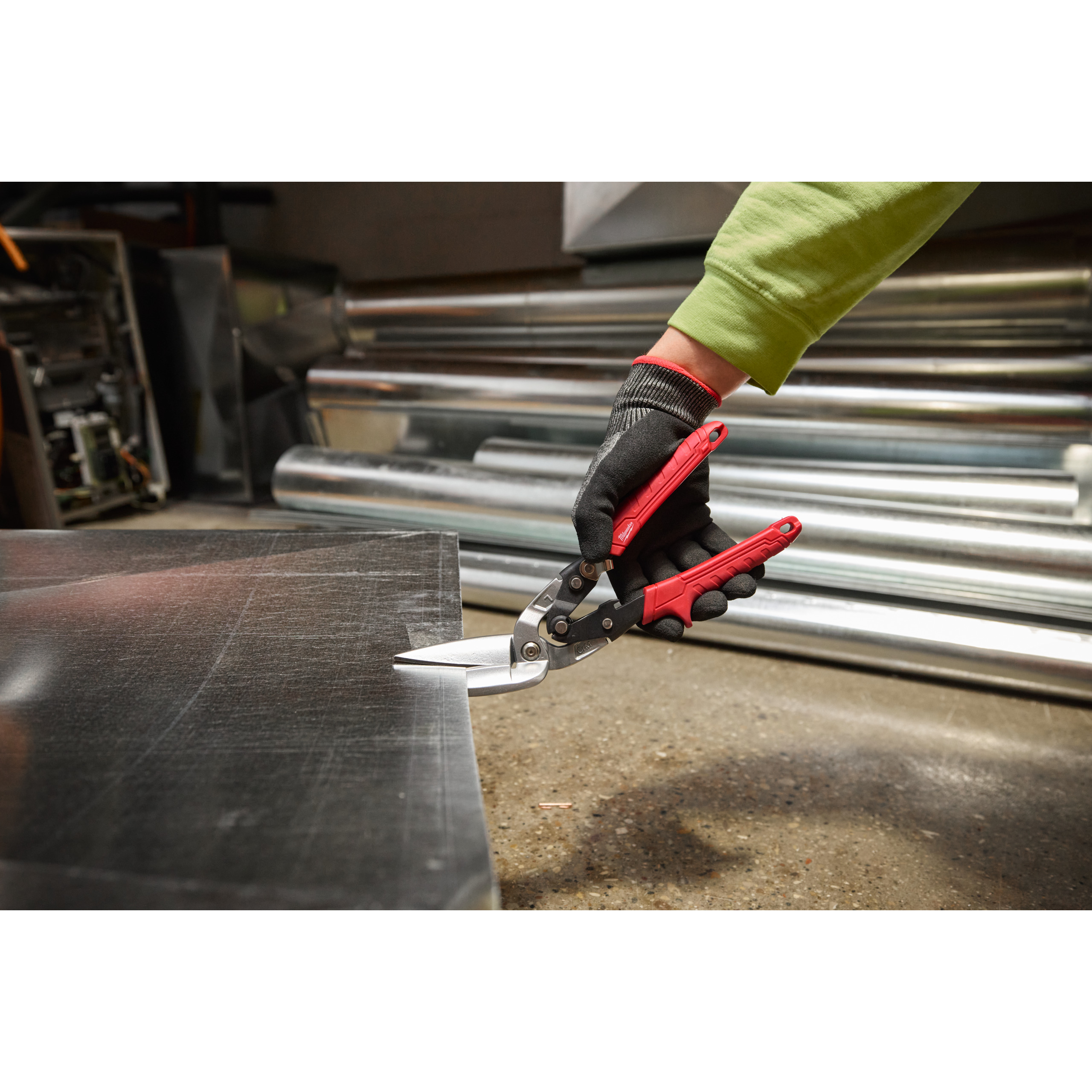 Milwaukee Blechschere seitlich abgesetzt lang