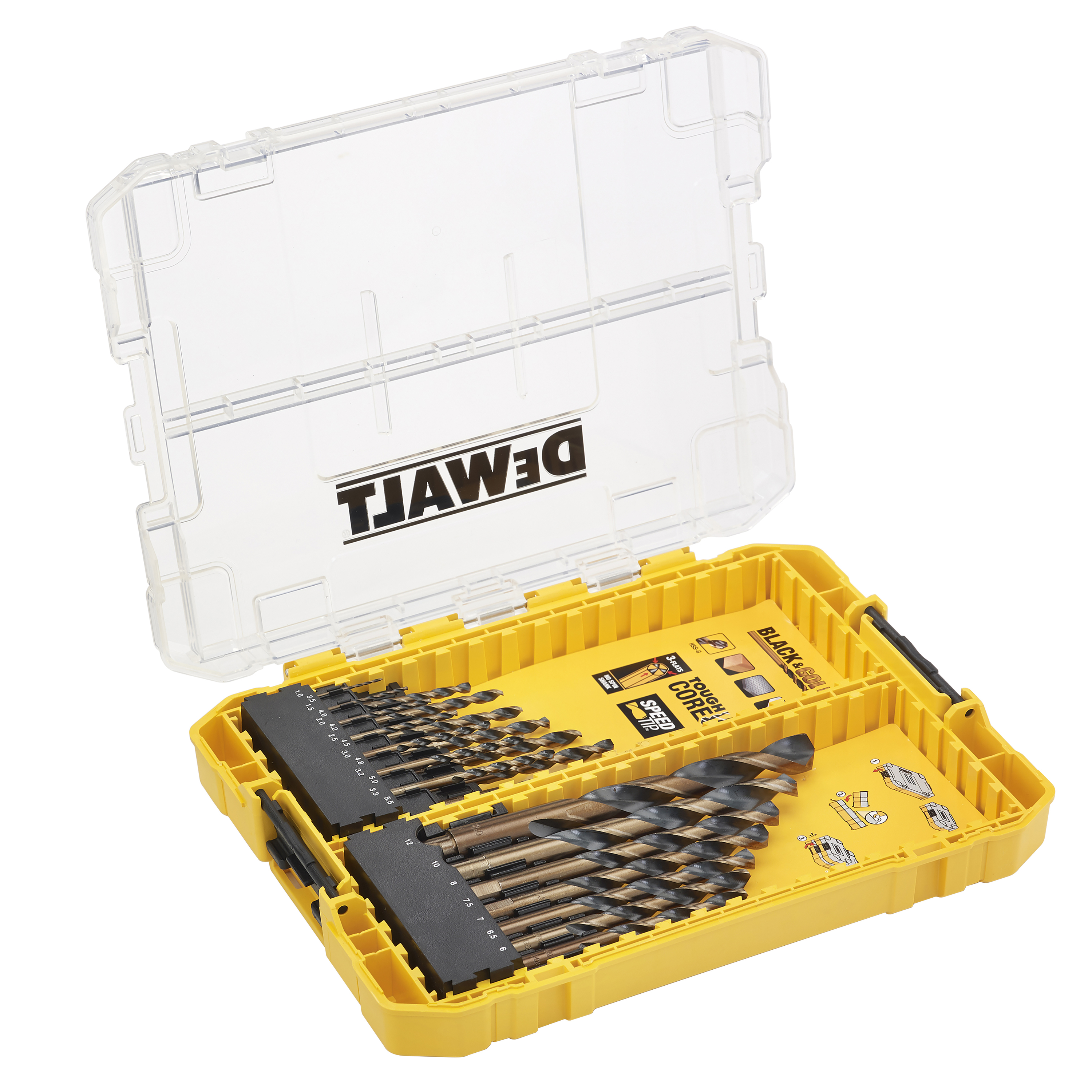 Metallbohrer-Set DEWALT 21-tlg. HSS-G