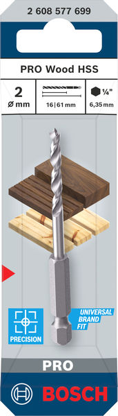 Produktbild Verpackung, holzbohrer, spitzendreher, zweischicht, 10mm, hss