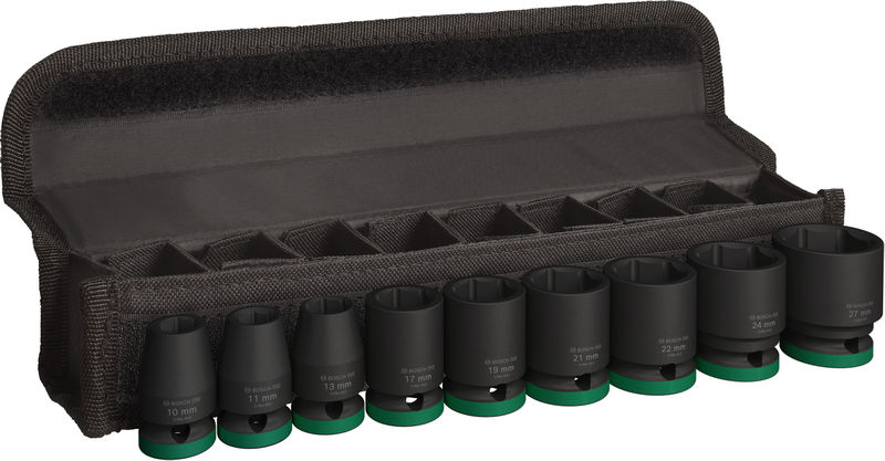 Bosch PRO Impact Socket Set, 1/2", Standard, 9?tlg.