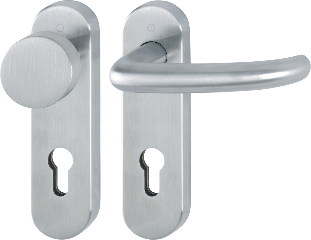 HOPPE FH-Wechselgarnitur mit Kurzschild San Francisco FS-E58/353KH/1301, Edelstahl