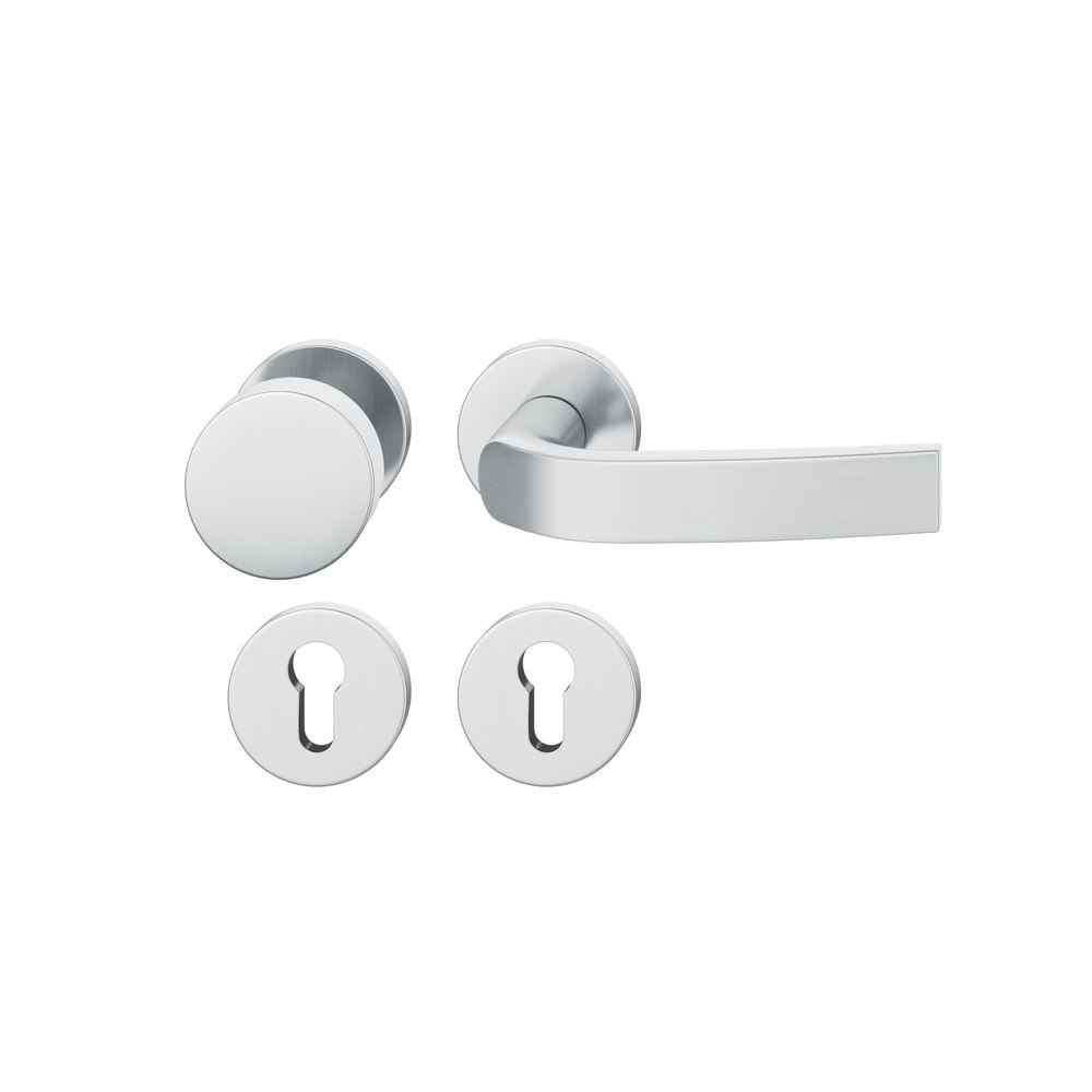 FSB FH Wechselgarnitur mit Rosetten 76 1271, AGL3, rund, VK 9 mm, Edelstahl