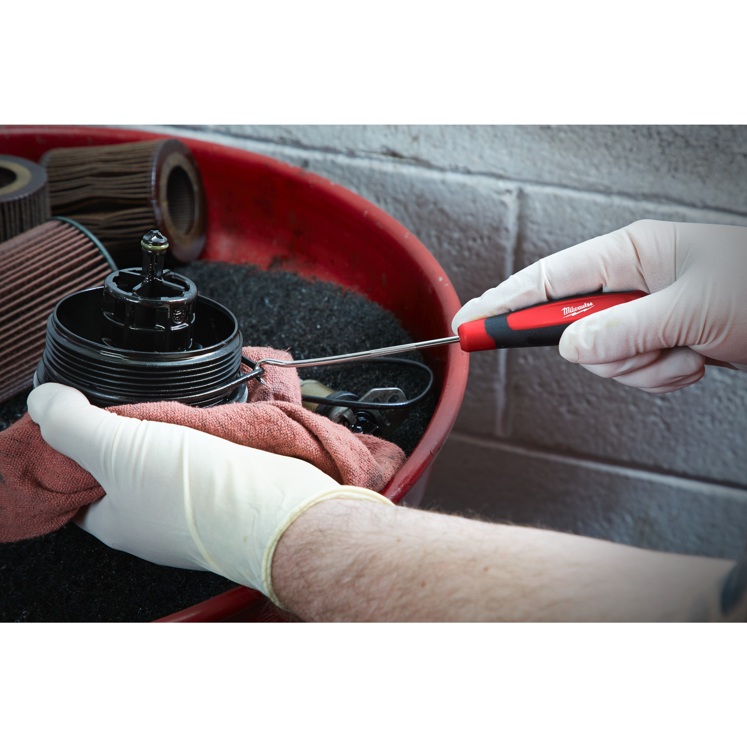 Milwaukee Montagehaken-Set 8-teilig: 2 x flach, gebogen, 90°, 45° Montagehaken Set