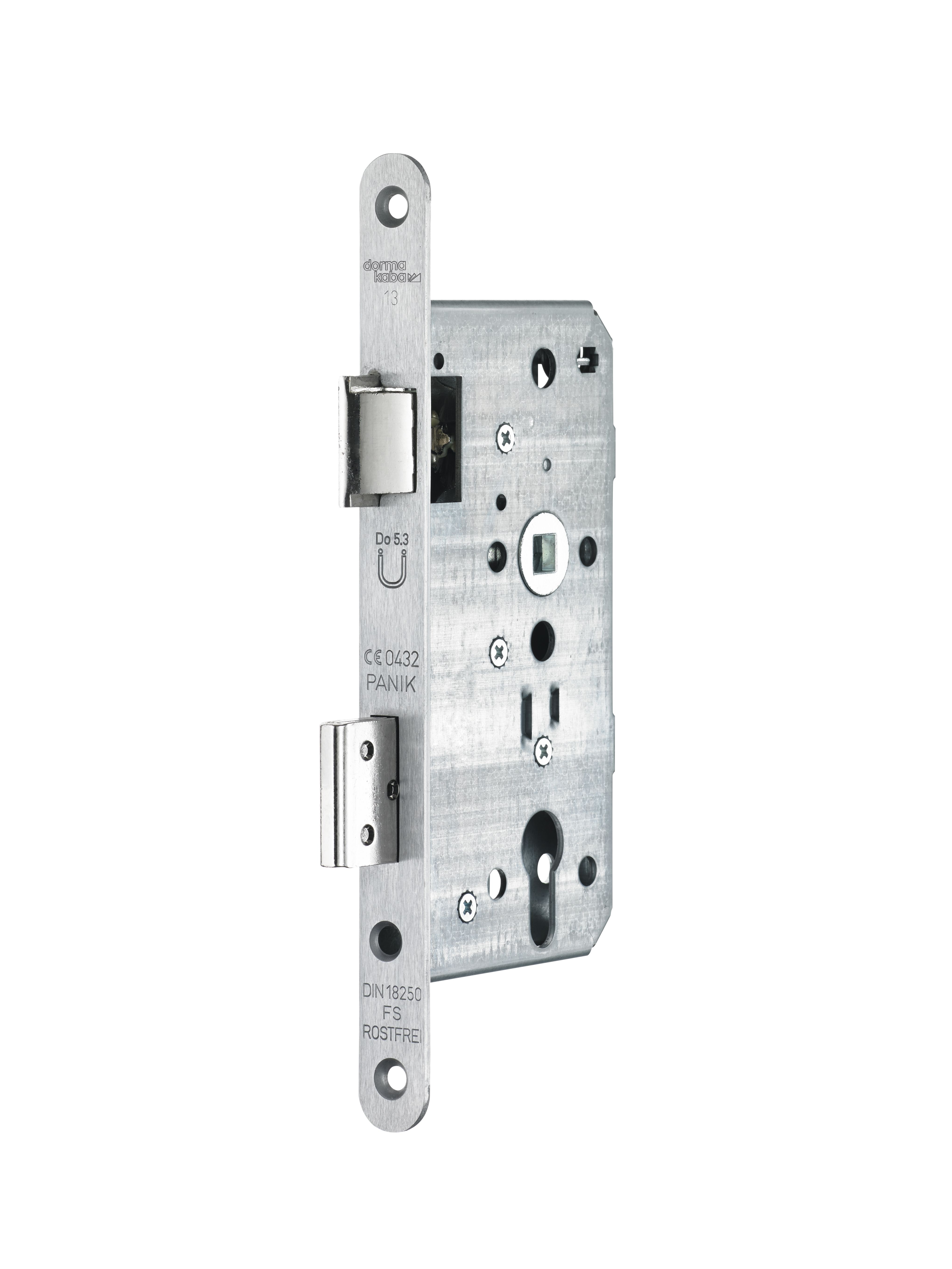 dormakaba Einsteckschloss d-0182 PZ72/9,D65,F20x235 rund,ER,PAF-D,DR einw St-FA