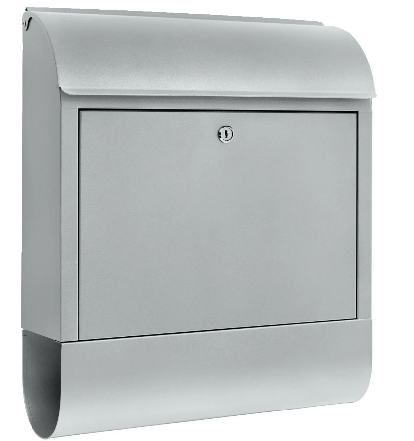 briefkasten, postfach, metall, grau, schmutzschutz