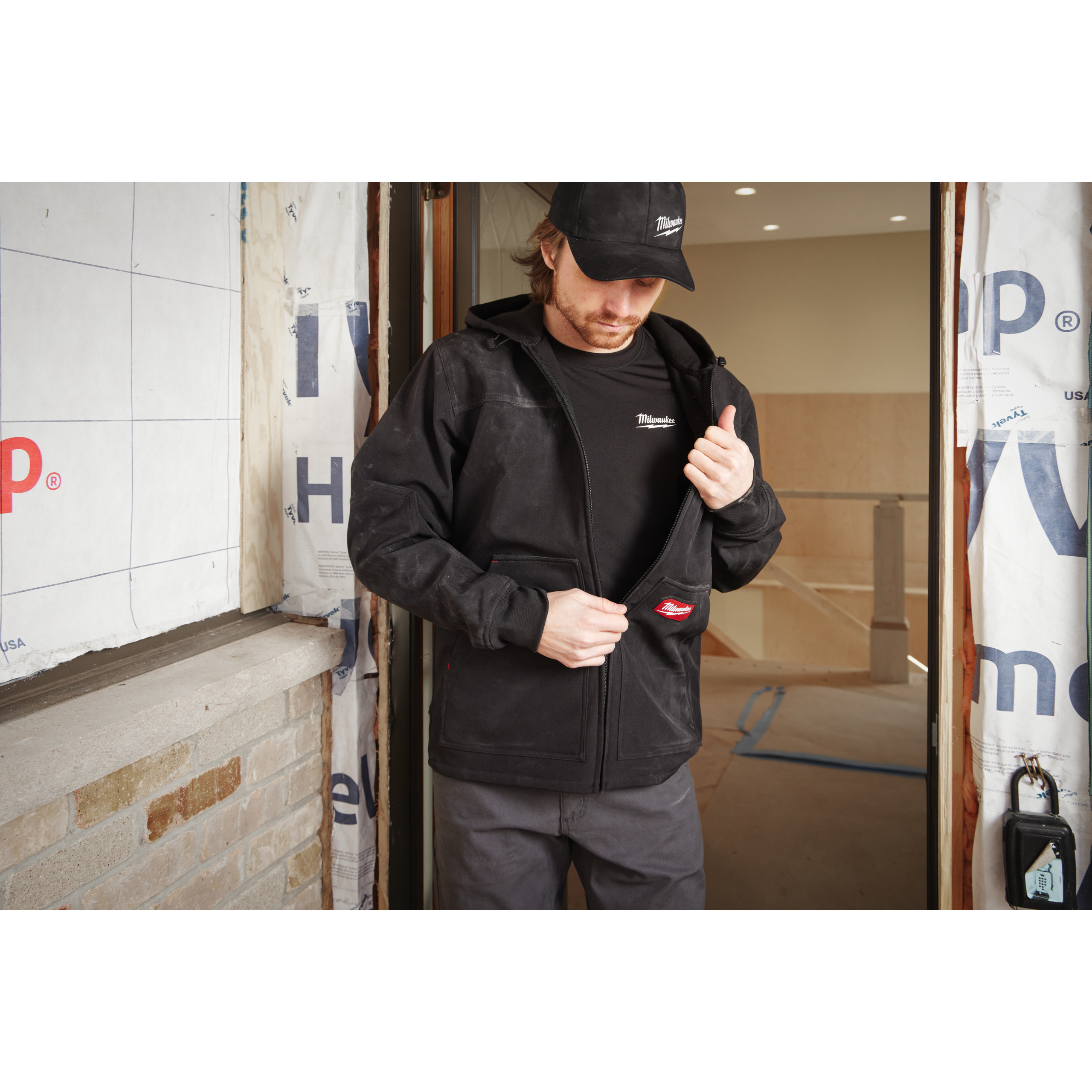 Milwaukee Softshell Kapuzen-Jacke Größe XXXL FREEFLEX schwarz