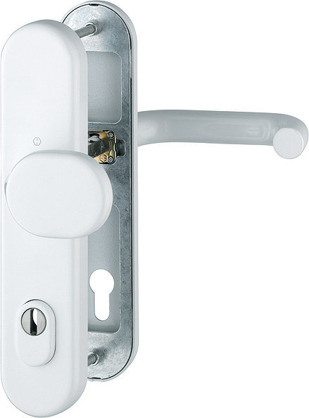 HOPPE Schutz-Wechselgarnitur Paris mit Langschild 86G/3332ZA/3310/138, 10/92 mm, Aluminium