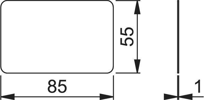 Platte, Abdeckplatte, Maße, 55x85, Wandhalterung