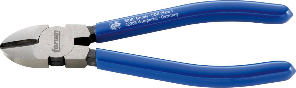 Seitenschneider aus Chrom-Vanadium-Stahl, Kopf poliert, Griffe mit Kunststoff überzogen