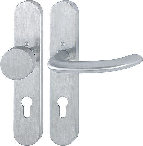 HOPPE FH Wechselgarnitur Marseille mit Langschild FS-E58/353H/1138, Edelstahl