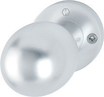 HOPPE Knopf auf Rosette 50/50, feststehend, Aluminium