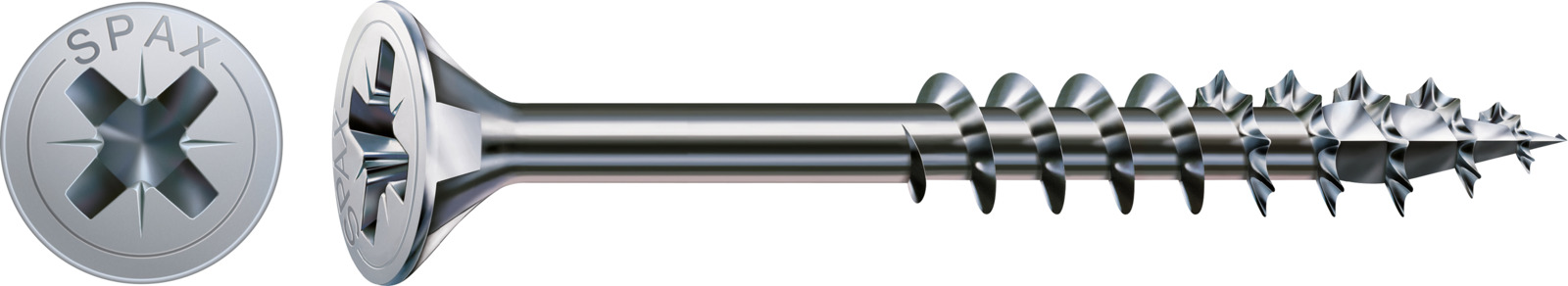 Flachkopfschraube,  Holzschraube,  Phillips-Schlitz,  Metallschraube,  Silber