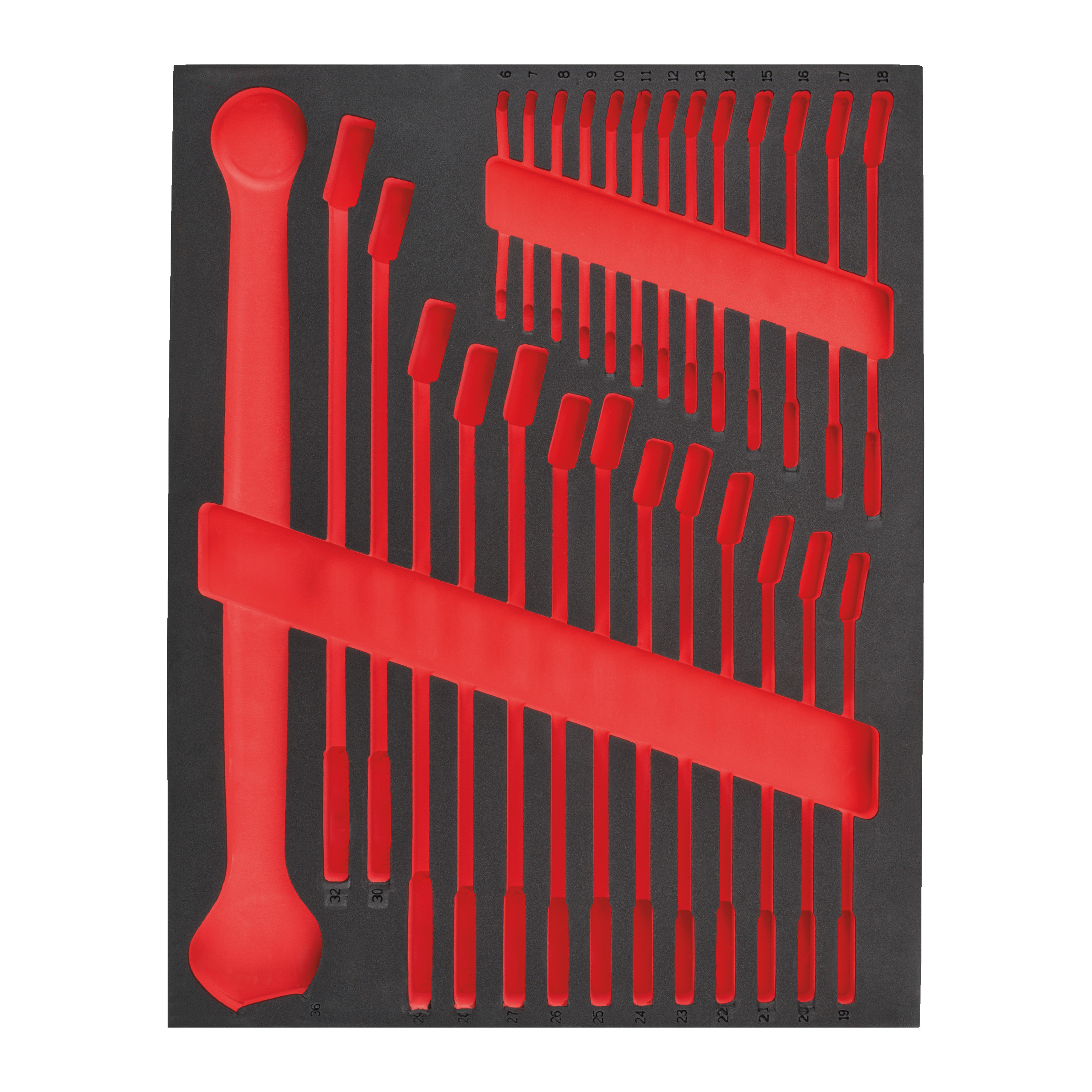 Milwaukee Einlage für MAX BITE Ringmaulschlüssel, Werkstattwagen 78 cm Ersatz-Einlage 3/3