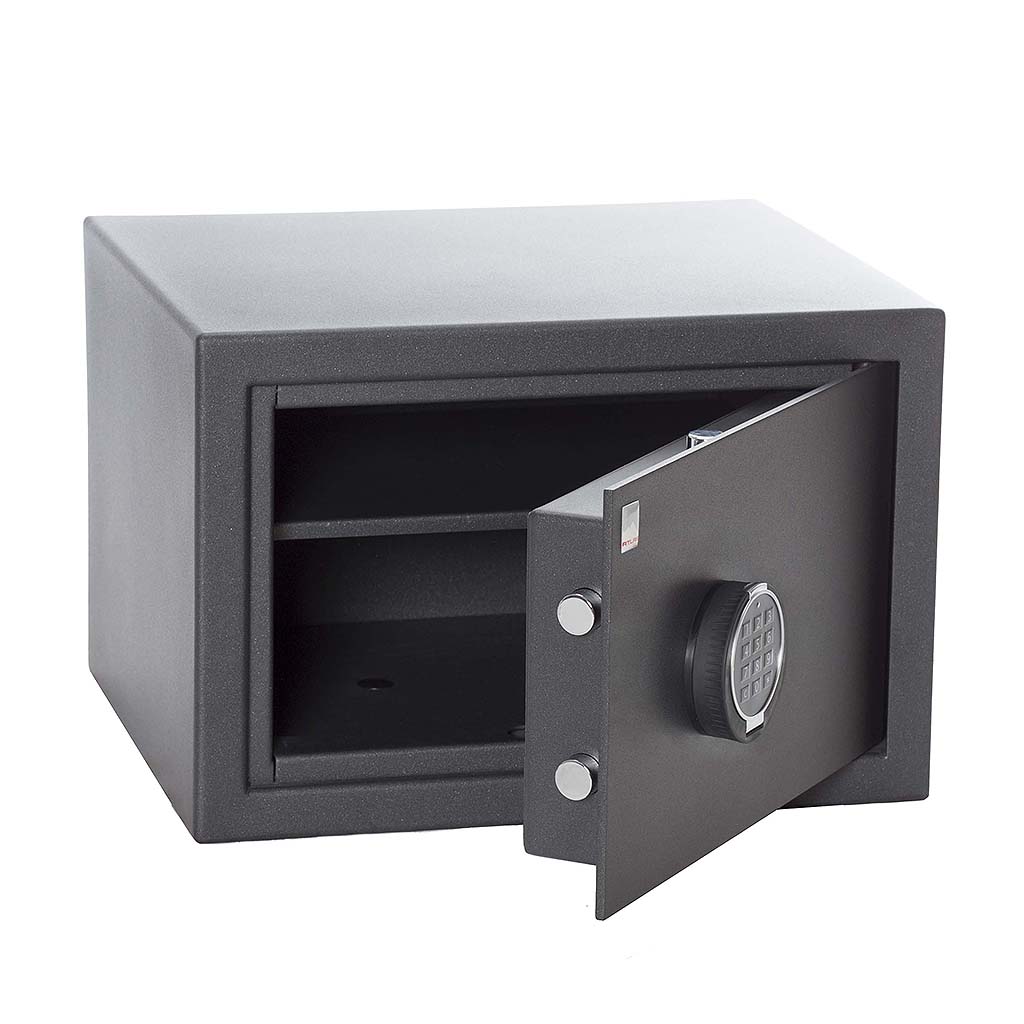 Sicherheits Safe, Mini Tresor, metallisch, elektronischer Zahlenschloss, Wandtresor