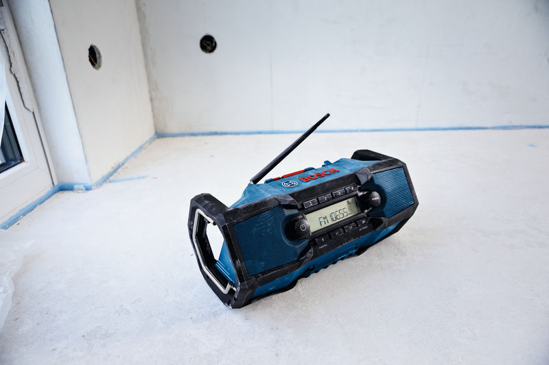 Anwendungsbild, Boombox, Radio, Portabel, Blau, Antenne