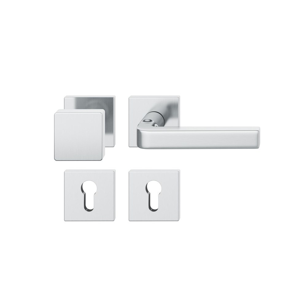 FSB Wechselgarnitur mit Rosetten 72 1004, AGL3, eckig, VK 8 mm, Edelstahl