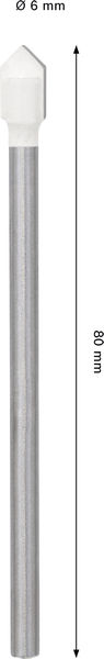 Bild der Produktabmessungen, lemon squeezer?, weiße Spitze mit Metallstiel, Bohrer?, Trichterspitze?, zylindrischer Stab mit Spitze